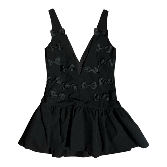 Elegant Black Bow-Embellished Dress - Picture 6 of 8